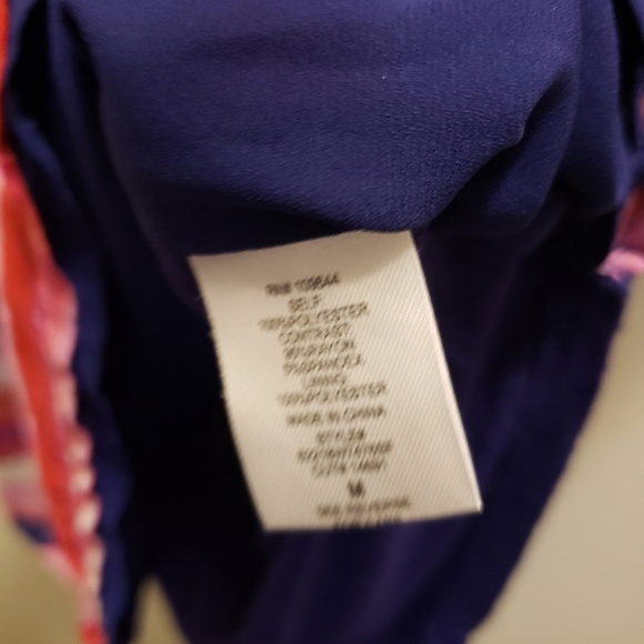 41 Hawthorn Multicolor Striped Top Pink Purple Blue Womens Size Medium - Picture 8 of 9